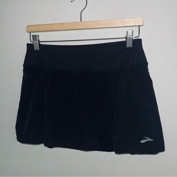 Brooks Skort Women's Size Small Black Skirt‎ Short Mid-rise Lightweight Chaser - Picture 4 of 11